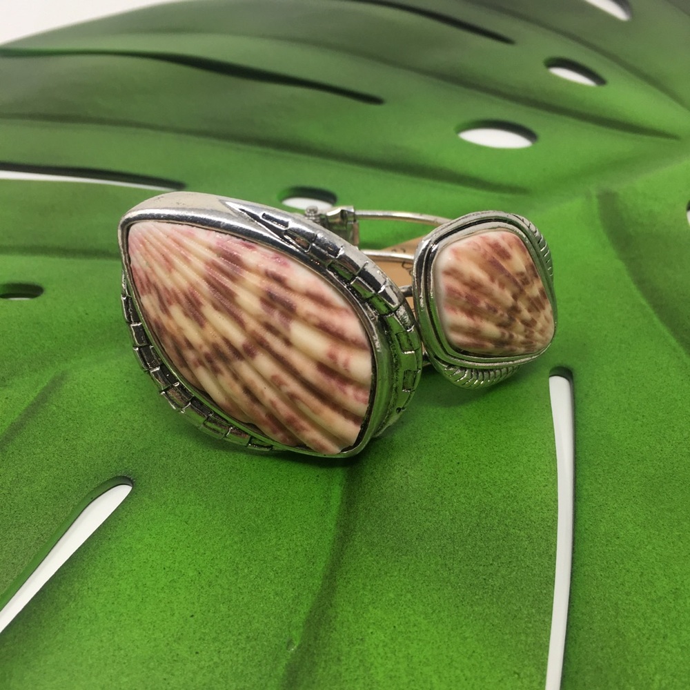 New Large Seashells Expandable Statement Piece Bo… - image 8